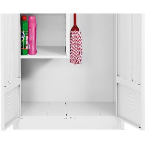Produktbild für Mehrzweckschrank G-Office CLC/HD.1880, abschließbar, weiß