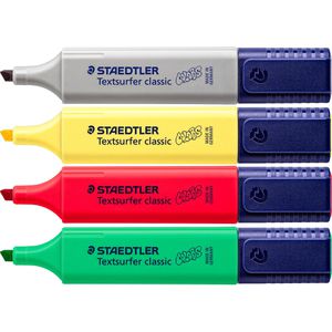 Textmarker Staedtler Textsurfer Classic, 4 Stück