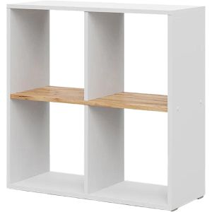 Produktbild für Bücherregal Vicco Tetra, weiß / eiche