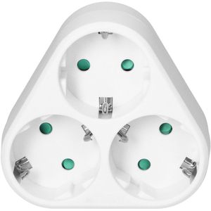 Produktbild für Steckdosenadapter Orno weiß