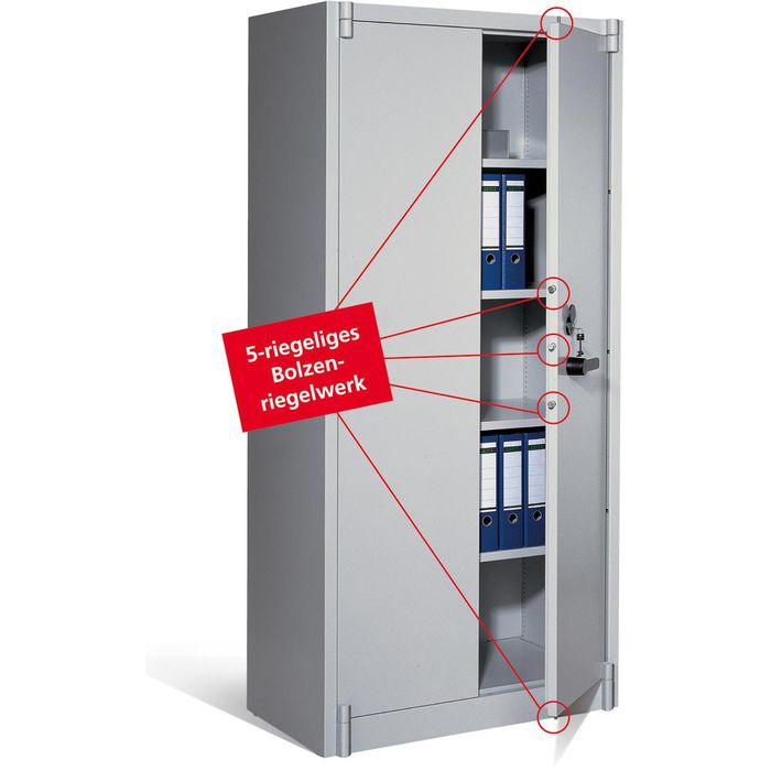 CP-Möbel Aktenschrank Certos C4000, aus Metall, feuerfest, 65 x 122,6 x