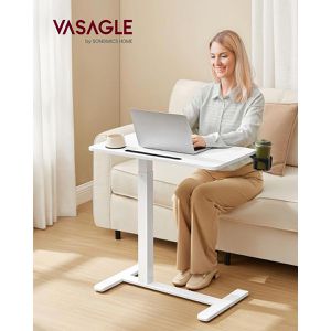 Produktbild für Schreibtisch Vasagle LSD600W01, weiß / weiß