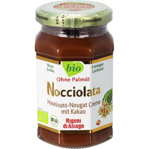 Rigoni-di-Asiago Schokocreme Nocciolata, BIO, Haselnuss-Nougat-Creme, ohne Palmöl, 270g