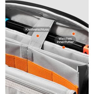 Produktbild für Bauchtasche Inateck Sling Bag X-Modo, aus Polyester, schwarz
