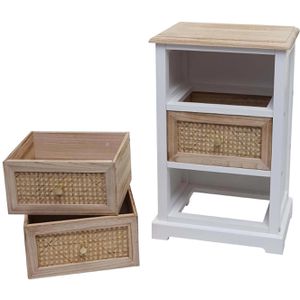 Produktbild für Kommode Mendler HWC-K87, 97675, natur / weiß