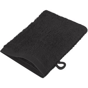 Produktbild für Waschlappen NatureMark Frottee, schwarz, 15 x 21 cm