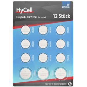 Knopfzelle HyCell Sortiment 12-teilig