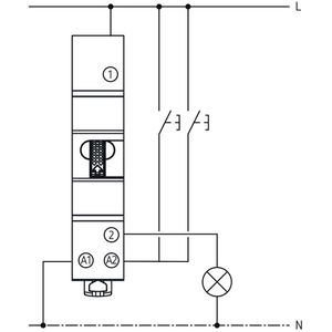 Produktbild für Stromstoßschalter Theben OKTO S12-230 Hutschiene