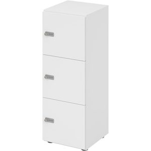 Produktbild für Schließfachschrank Hammerbacher 234L3, weiß