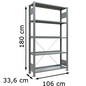 Produktbild für Aktenregal Schulte MULTIplus85, 17701, aus Metall