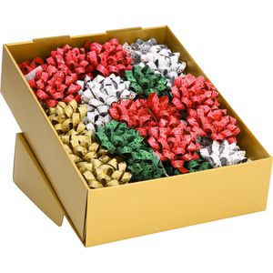 Geschenkschleife Präsent Glitter Star, sortiert