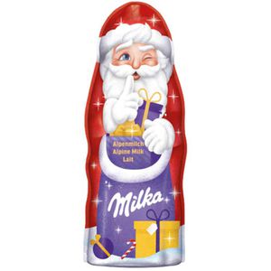 Produktbild für Weihnachtsmann Milka Alpenmilch, Höhe 14 cm
