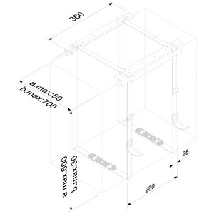 Produktbild für PC-Halterung Neomounts CPU-D025BLACK