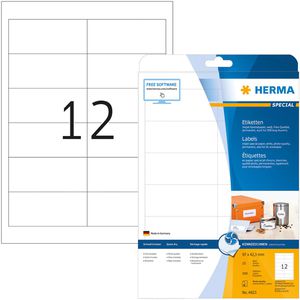 Inkjet-Etiketten Herma 4823, Special, weiß
