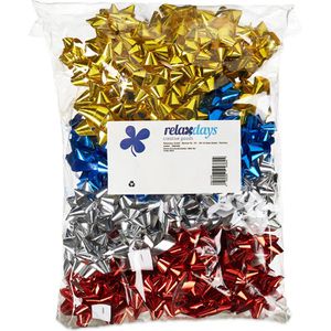 Produktbild für Geschenkschleife Relaxdays farbig sortiert