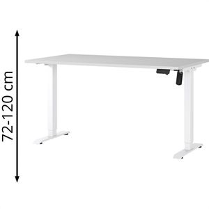 Produktbild für Schreibtisch Germania Profi 3.0, 8023-642, lichtgrau / weiß