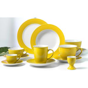 Produktbild für Kaffeetassen Ritzenhoff&amp;Breker Doppio gelb, 200ml