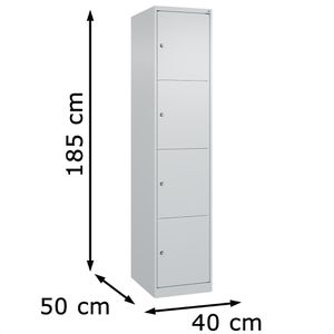 Produktbild für Schließfachschrank CP-Möbel Classic Plus lichtgrau