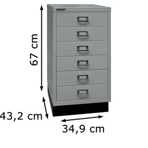 Produktbild für Schubladenschrank Bisley MultiDrawer, aus Metall