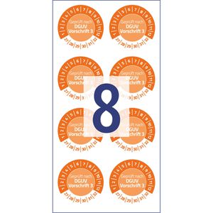 Produktbild für Prüfplaketten Zweckform 6976 Geprüft nach DGUV Vo3