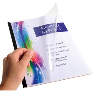 Produktbild für Bindefolien Exacompta 42745e, klar-transparent, 200 mic