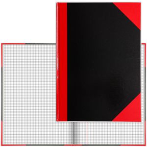 Notizbuch Böttcher-AG schwarz / rot, A4