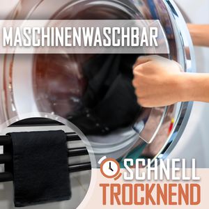 Produktbild für Waschlappen NatureMark Seiflappen, schwarz, 30 x 30 cm