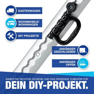 Produktbild für Airlineschiene NTG Standard, Set, zum Schrauben, 2 Stück