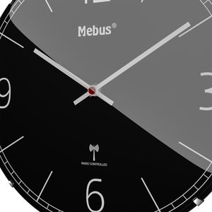 Produktbild für Wanduhr Mebus 12985, Kunststoff, analog, Funkuhr