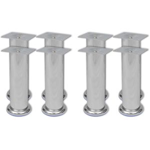 Produktbild für Möbelfuß vidaXL 3051483, silber, Metall