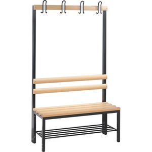 Umkleidebank CP-Möbel 8050-110, Sitzfläche Holz, 100 cm