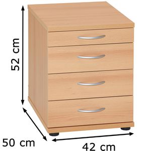 Produktbild für Standcontainer Möbelpartner Serie 4000, buche