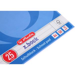 Produktbild für Briefblock Herlitz 10354983 x-book, A4