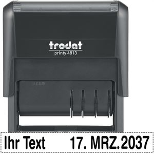 Datumstempel Trodat Printy 4813, schwarz, selbstfärbend