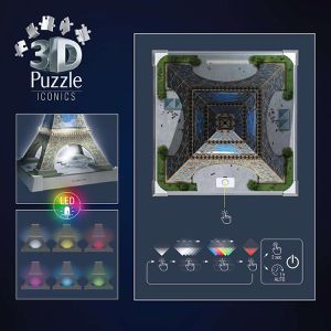 Produktbild für Puzzle Ravensburger 12008024, Iconics - Eiffelturm