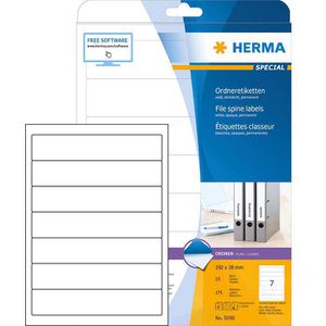 Rückenschilder Herma 5090 Special, weiß