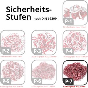 Produktbild für Aktenvernichter HSM Securio B34, 1844111, weiß, mit Rollen