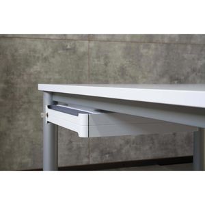 Produktbild für Unterbau-Schublade Hammerbacher UCBS/W, weiß, aus Metall