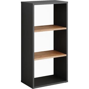 Bücherregal Vicco Orlando, anthrazit / eiche