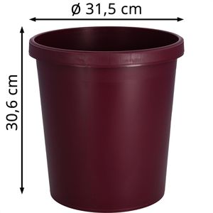 Produktbild für Papierkorb Helit H6405825, the green german, bordeaux