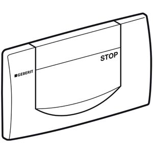 Produktbild für Betätigungsplatte Geberit 200F, aus Kunststoff, für WC