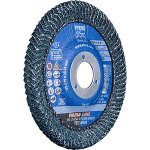Produktbild für Fächerschleifscheibe PFERD-TOOLS PFR125L Z40 SGP CURVE STEELOX
