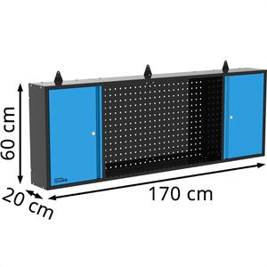 Produktbild für Werkzeugschrank Güde GWS 2T/L XL, 40462 Metall, schwarz / blau