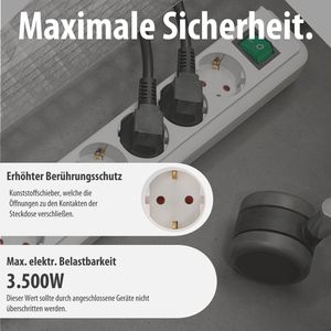 Produktbild für Steckdosenleiste Brennenstuhl Eco-Line, 1,5m Kabel
