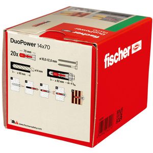 Produktbild für Dübel Fischer 538254, DuoPower 2 Komponenten-Dübel