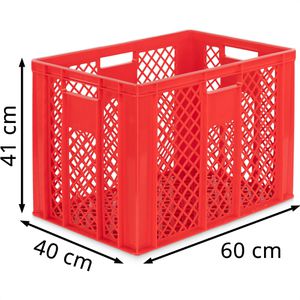 Produktbild für Eurobox Alpha-Paletten rot, 80 Liter, lebensmittelecht