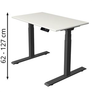 Produktbild für Schreibtisch Kerkmann Move 1 stable, weiß / anthrazit