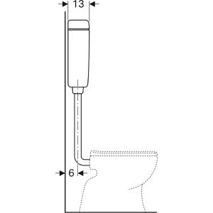Produktbild für Spülkasten Geberit AP127 127.005.11.1, 6 - 9 Liter
