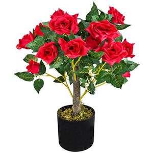 Produktbild für Kunstpflanze Decovego Rosenbusch