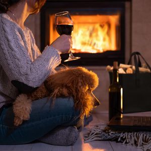 Produktbild für Kaminholztasche Relaxdays 10021970, anthrazit